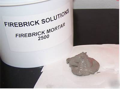 Firebrick refractory mortar 2500 - one gallon