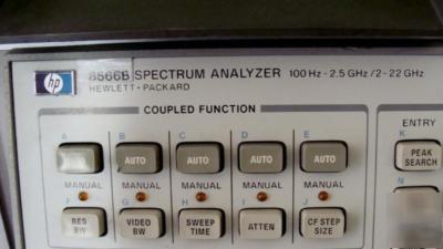 Hp - agilent 8566B 22 ghz spectrum analyzer w/extras 