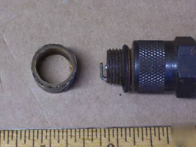 Maytag wrench, spark plug & oil can -- 