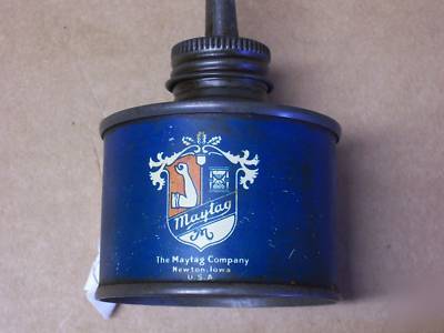 Maytag wrench, spark plug & oil can -- 