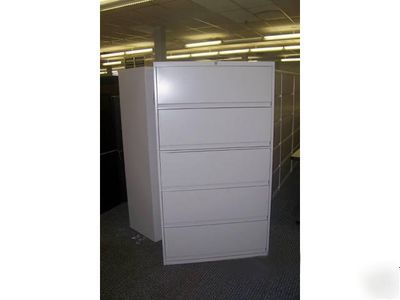 Steelcase 5 drawer medical lateral files w/lock(qty 2)