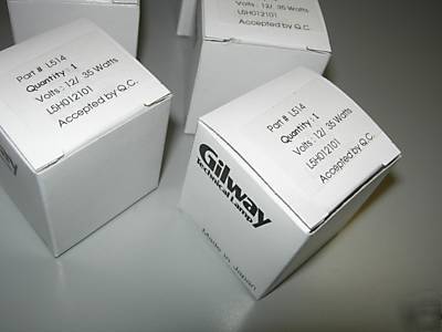 New lot of 6 gilway technical lamp part# L514 12V 35W