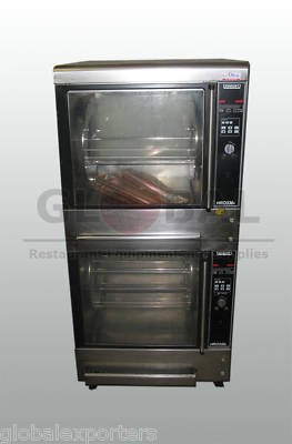Clean hobart 550P double stack rotisserie oven electric