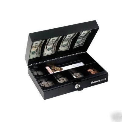 Deluxe cash box/money tray-removable/black