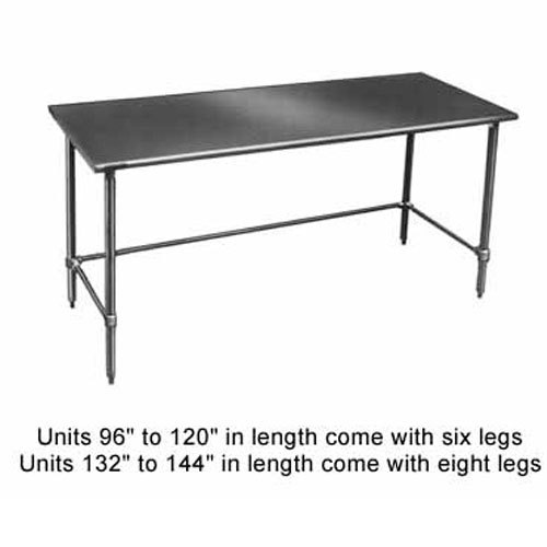 Eagle T3036GTB work table, stainless steel top, galvani