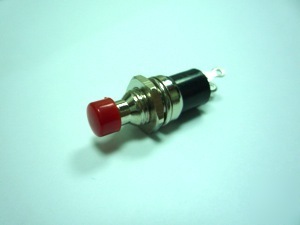 Mini push button switch push-on red 3A 125V/1.5A 250VAC