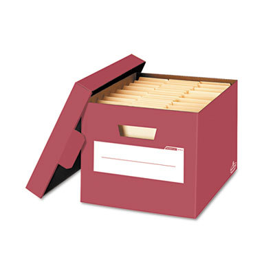 Stor/file decorative stor box, letter/legal red, 4/ct