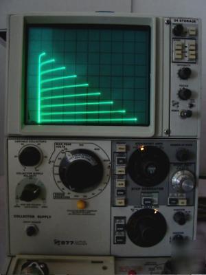 Tektronix 577 D1 storage curve tracer w/177 fixture 