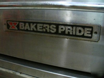 Used bakers pride double deck electric pizza oven