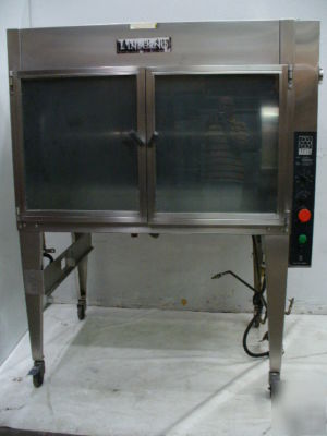 Used hardt inferno wood smoke gas rotisserie oven