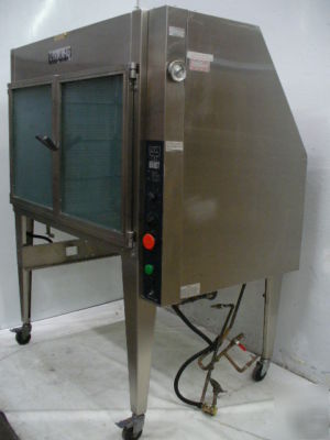 Used hardt inferno wood smoke gas rotisserie oven