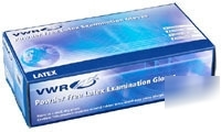 Vwr powder-free latex examination gloves : 10502-109