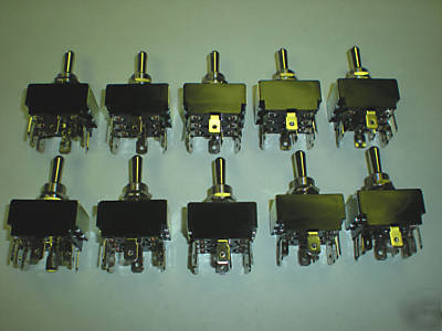 (on)-off-(on) toggle switch, 16AMP, 3/4 hp, lot of 10 