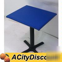 Used commercial restaurant 20X25 blue dining table