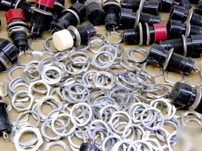 100 nos pushbuttons. 3 colors, spst