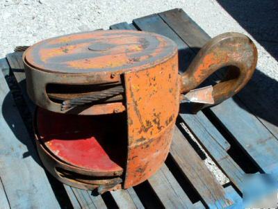 Acco wright electric hoist 20 ton cap 38 ft lift