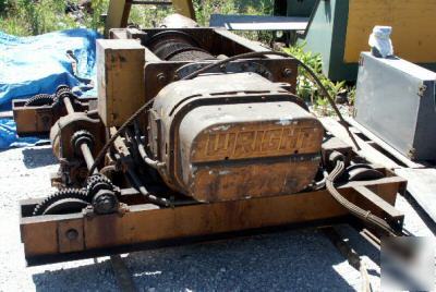 Acco wright electric hoist 20 ton cap 38 ft lift