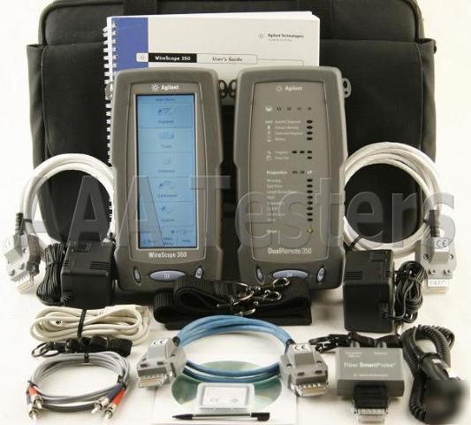 Agilent wirescope 350 CAT5E CAT6 fiber cable certifier