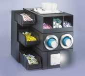 Cal-mil stackable rack w/ 3 bins 5IN x 12IN x 4IN |468