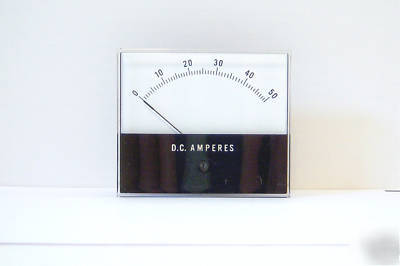 Honeywell 0-50 d.c. amperes MS3T panel meter works
