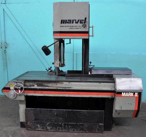Marvel 8 mark ii vertical tilting band saw 