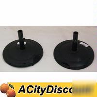 2 restaurant home patio metal umbrella bases