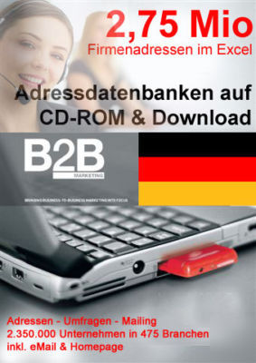 Adressdatenbanken auf cd-rom & download