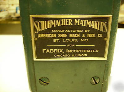 American shoe machine & tool press