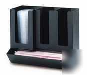 Cal-mil straw/lid organizer 13-1/4IN x 11-3/4IN x
