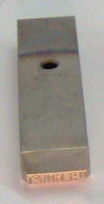 Custom steel marking punch 1-3 char. arial 1/16