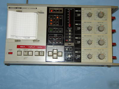 Hioki 4 channel memory hi corder chart recorder #8801