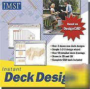 Instant deck building plans design estimator software