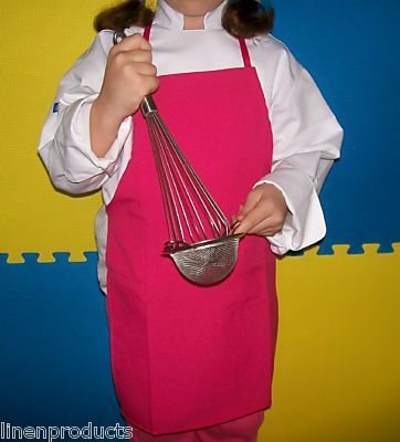 Lot 10 kids apron polycoton craft draw paint decoration