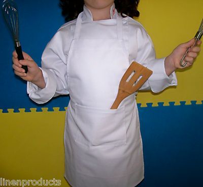 Lot 10 kids apron polycoton craft draw paint decoration