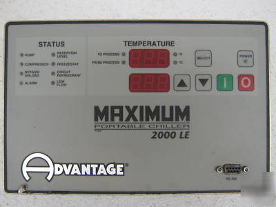 Maximum portable chiller 2000 le advantage interface