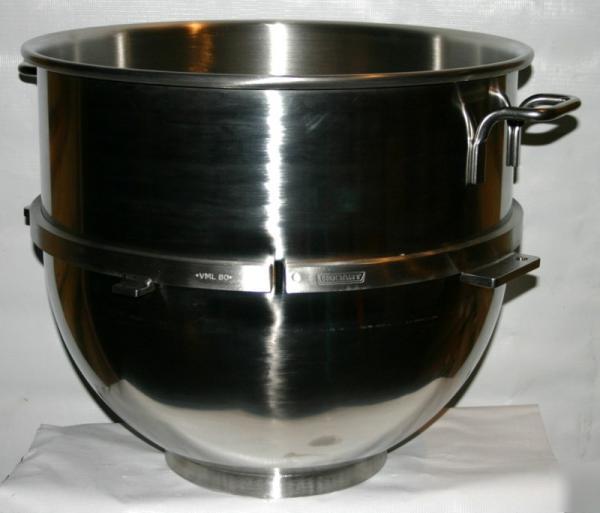 New genuine hobart 80 quart qt stainless mixing bowl 