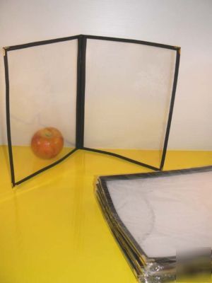 New menu covers, 8.5X11 double fold, black, , 50PCS 