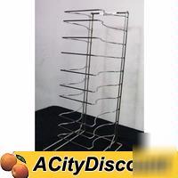 Used commercial restaurant chrome 11 slot rack