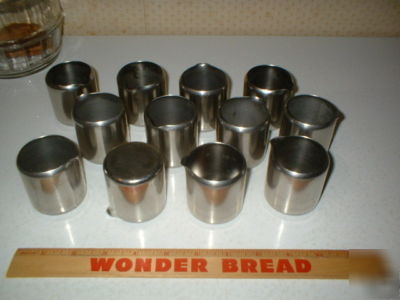 12 stainless steel creamers restaurant cafe hospital