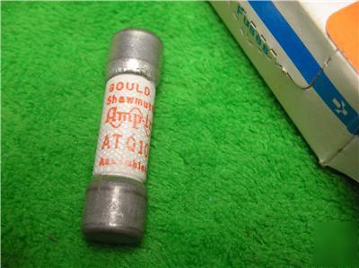 (5) gould shawmut atq-10 10KA 500V 10A time delay fuse