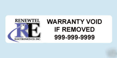 500 printed warranty voif if..tamper evident void label