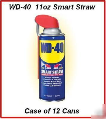 Case of 12, wd-40, 11OZ smart straw cans - wdc 110078
