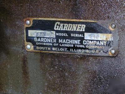 Gardner 2H20-23 opposed face grinder w/ gun feed rare 