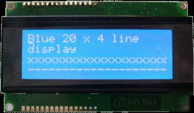 I2C 20X4 lcd blue display & kepad interface