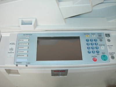 Late model ricoh aficio mp 6500 multifunction copier