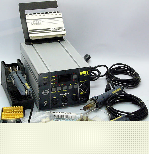 Pace mbt soldering desolder station 3 handpieces +more