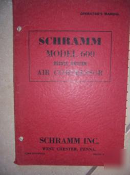 Schramm 600 diesel air compressor manual maintenance v
