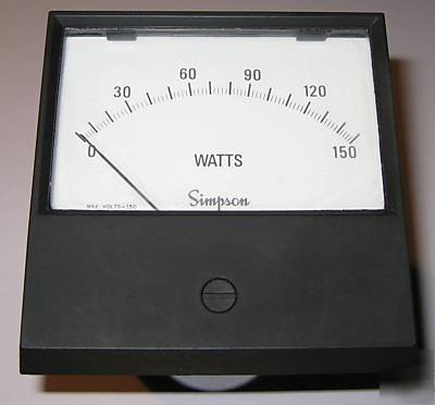 Simpson wattmeter 2173 - 0-150W - cat. 17882