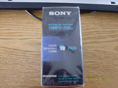 Sony 10MFD-2HD ibm formatted micro floppy disks 10 pack