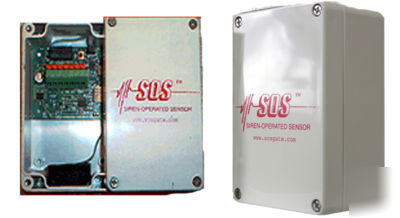 Sos siren operated sensor for gate / entry automation